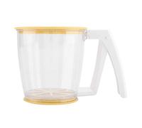 Tamiz de Harina de Mano, Tamiz de Harina en Forma de Taza, Tamiz de Suministro de Harina de Cocina, Hornear Herramientas con Tapa para Harina Azúcar Glaseado Suministros para Hornea(16x11,5x11,5cm)