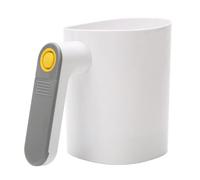 Tamiz de harina eléctrico de mano alimentado por pilas para hornear, capacidad de 4 tazas con mango ergonómico de malla de acero inoxidable fino