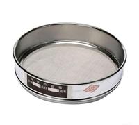 Tamiz de laboratorio cromado de 20 cm con malla de acero 304 para clasificación de polvo, tamiz de prueba resistente de malla 4-600 (malla 26)