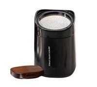 Tamiz De Malla Fina Magnético Para Hornear Harina, Coctelera De Azúcar | Tapa De Madera De 120g, Plumero De Café En Polvo Lavable Desmontable De Acero Inoxidable Para Bebidas, Postre, Pan, Pastelerí