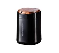 Tamiz magnético para cacao y bicarbonato de sodio | Con tapa de madera de acero inoxidable, desmontable, lavable, de malla fina, para bebidas, postres, pan, pasteles, pasteles