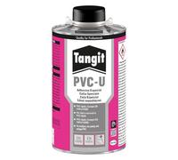 Tangit PVC-U Pegamento para Tuberías con Pincel, Transparente, Lata, 1 kg | Para Tuberías, Planchas y Perfiles PVC Rígido, Antifugas, Conforme ES 14814/14680, Uso en Saneamiento, Riego y Construcción