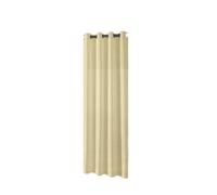 TANGSIYANG Cortina Exterior Impermeable 1 Cortina de poliéster Impermeable for Exteriores con Ojales Superiores for Patio, cenador, Porche Delantero y(Beige,Grommet Top_W254 X H274)