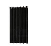 TANGSIYANG Cortina Exterior Impermeable Cortina Impermeable for Exteriores, Ideal for cenador, Porche, Patio, 1 Unidad(Black,Grommet Top_W137 X H241)