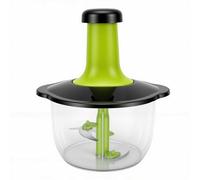 Tangxi Picadora de Alimentos con Prensa Manual de 1,5 L, Cortador Manual de Verduras para Ajo, Nueces, Frutas, Preparación sin Esfuerzo