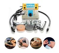 Tanniws Máquina pulidora de banco 350W 10000 rpm Pulidora joyeria Pequeña máquina de corte y pulidora de jade para trabajar la madera de escritorio multifuncional Rectificadora de joyería