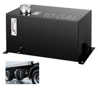 Tanque de líquido hidráulico VEVOR, 10 galones, tanque de combustible, resistente tanque de acero hidráulico, depósito hidráulico con filtro, indicador de temperatura, filtro, tapa de ventilación para