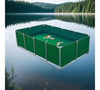 Tanque de peces plegable, forro flexible de lona de PVC con marco para uso en interiores y exteriores, ideal para acuario, piscina, estanque, riego agrícola y almacenamiento de agua