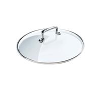 Le Creuset Tapa de cristal 96200822000000 22 cm – Vidrio plateado y transparente