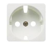 Tapa ancha blanca para base 2P + TTL, resistente, fácil instalación, ideal para terminaciones eléctricas en interiores.