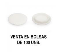 Tapa Canela Aglomerado Blanco 18mm - Herrajes para Muebles (100 Unidades)