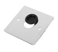 Tapa Ciega para Enchufe Metálica de Acero Inoxidable Plata | Placa Frontal Moderna, Fácil Instalación Tornillo de 4mm, para Paredes y Techos