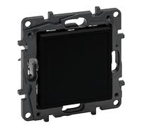 Tapa ciega y adaptador para Mosaic Legrand 864579 serie Niloe Step Negro Mate