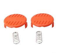 Tapa de carrete de repuesto para Black & Decker, cubierta de carrete de alimentación automática, retenedor de línea de jardín de ABS alto, componente de cabezal de recortadora inalámbrico