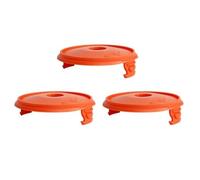 Tapa de carrete de repuesto para cortacésped 05344-20 naranja, 93,5 x 17,4 | Paquete de 3 bobinas de plástico naranja para los modelos de recortadora 400 y 450, manteniendo tu jardín ordenado sin