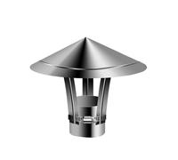 Tapa de chimenea con tiras de metal ajustables, ventilación universal para horno y cubierta de tubo de estufa, protector de lluvia impermeable para techo exterior