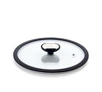 Tapa de cristal con borde de silicona de 20 cm, apta para utensilios de cocina de la serie Balance 007820 l, ideal para cocinar a la vista, adecuada para cualquier cocina con 20 cm de diámetro.