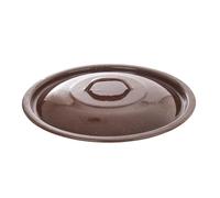 Tapa de cubo esmaltada marrón MARRÓN 30 cm