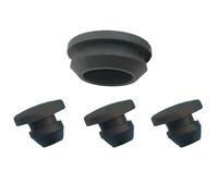 Tapa de goma de silicona a presión negra, tapón de orificio tipo T de 2,5-60,6mm, tapa de extremo ciego, inserciones de tubo, tapón de sellado(Black-1pcs,A 20mm (XY-0090))