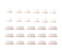 Tapa de goma silicona a presión blanca, 2,5-60,6mm, tipo T, cubierta tapón orificio, tapa ciega, inserciones tubo, sellado(White-10pcs,A 20mm (XY-0090))