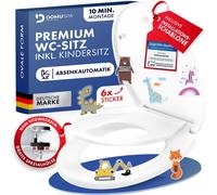 Tapa de inodoro - Asiento de inodoro con sistema de cierre automático - Asiento de inodoro antibacteriano para niños + función de liberación rápida
