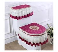 tapa de inodoro, Juego de 3 cojines invierno con cremallera en U y funda for(Purple)