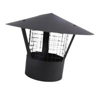 Tapa de lluvia de acero inoxidable para tubo de estufa, tapa de chimenea superior redonda con pantalla de malla fina, cubierta de chimenea al aire libre para ventilación