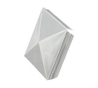 Tapa de poste estilo pirámide para postes de acero y acero inoxidable que ofrece una protección fiable y un atractivo acabado de poste (1 pieza de 60 mm)