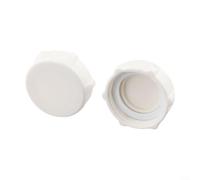 Tapa de válvula de drenaje blanca de repuesto para piscinas P6H1158ASS16 P01010 - Tapón de drenaje de piscina de plástico para fugas de tubería de residuos de piscina para sellado a prueba (2 piezas)