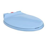 Tapa de váter con cierre suave desenganche rápido, JUNZAI Tapa Wc, Tapa De Inodoro, Asiento Wc, Tapadera Wc, Tapa Water, Recambios Inodoro, ovalada azul