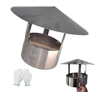 Tapa de ventilación para chimenea, sombrero de lluvia, tubo de escape de acero inoxidable 201, tapa de lluvia para protección de techo