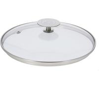 Tapa de vidrio De Buyer con pomo de acero inoxidable, diámetro 16