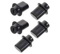 Tapa del Interruptor de Guitarra de Plástico Negro, 5 Piezas