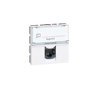 Tapa Informatica para 1 conector Keystone Legrand 078604 Mosaic blanco