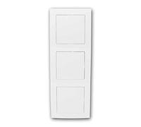 Tapa/panel triple FLAIR, color blanco, con marco triple