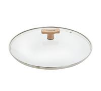 Tapa para cazo 32 cm, con pomo de madera, vidrio, de Buyer