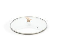 Tapa para cazo 32 cm, vidrio, pomo de madera, de Buyer