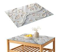 Tapa para Mesa de Café 100x70 cm | Rectangular | Bordes Pulidos
