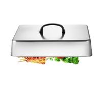 Tapa Para Rociar Sobre Plancha 43,5 x 28,2 x 6,6 cm Tapa Rectangular de | Cúpula De para Barbacoa, Cocina, Placa Comercial, Interior y Exterior