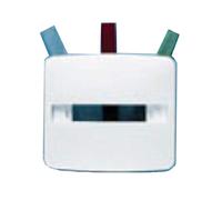 Tapa para señalizador luminoso, compatible con mecanismo 8180, incluye difusores en color rojo, verde y transparente, 1 x 8 x 8 centímetros, color blanco (referencia: 8280BA)