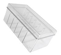 Tapa Pet Caja Organizadora de Cables Gran Capacidad Transparente | Diseño Multicompartimento, Guardado Rápido y Clasificado, Portátil, para Cables de Datos y Accesorios Electrónicos