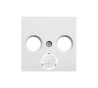 Tapa r/TV/SAT blanco polar Hager Lumina - WL6320