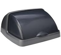 Tapa Roll Top para cubo de basura, 25L, gris metalizado