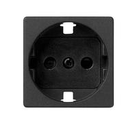 Tapa Schuko grafito Simon 27 - 2700041-038