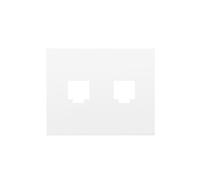 Tapa Toma Doble TELF BJC Iris 2 Conect RJ45 RJ11 Blanco 19882