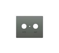Tapa Toma R/TV-SAT BJC Iris Acero Neptuno 18320 AN