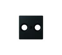 Tapa toma r-tv+sat negro mate