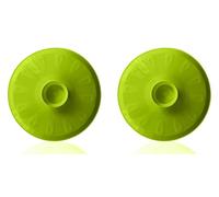 Tapa volteatortillas 26cm, tapa para sartén y para voltear tortilla de patatas, giratortillas de plastico para microondas, frigorífico, congelador, tapa girar tortilla (25.5, 2und Verde)