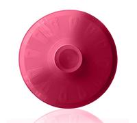Tapa volteatortillas 26cm, tapa para sartén y para voltear tortilla de patatas, giratortillas de plastico para microondas, frigorífico, congelador, tapa girar tortilla (29cm, Rojo)