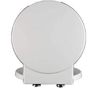Tapa wc, Asiento para inodoro, Asiento de inodoro Tapa de asiento de inodoro circular grande con forma redonda Espesar Ambiental PP Resina de urea-formaldehído antibacteriana Tapa de inodoro universal